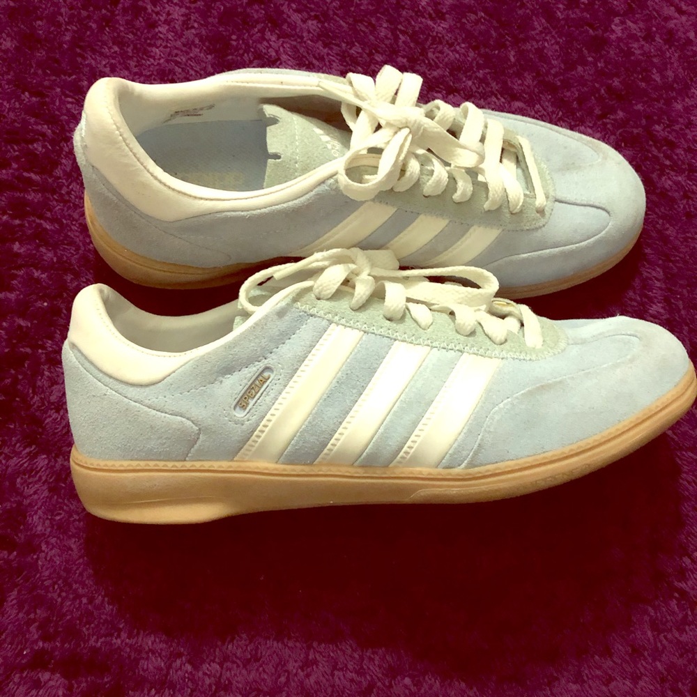 Adidas baby blue sneakers